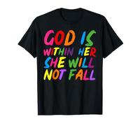 God is Within Her She Will Not Fall Shirt Camiseta