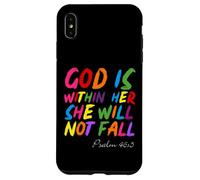 God is Within Her She Will Not Fall Shirt Carcasa para iPhone XS MAX