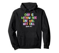 God is Within Her She Will Not Fall Shirt Sudadera con Capucha