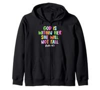 God is Within Her She Will Not Fall Shirt Sudadera con Capucha