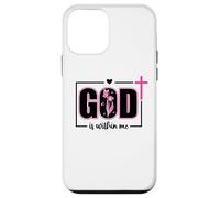 God is Within Me Will I Not Fall Pink Psalm 46:5 Bible Verse Carcasa para iPhone 12 Mini