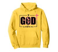 God is Within Me Will I Not Fall Pink Psalm 46:5 Bible Verse Sudadera con Capucha