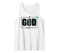 God is Within Me Will I Not Fall Psalm 46:5 Bible Verse Sage Camiseta sin Mangas