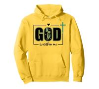 God is Within Me Will I Not Fall Psalm 46:5 Bible Verse Sage Sudadera con Capucha