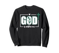 God is Within Me Will I Not Fall Psalm 46:5 Teal Bible Verse Sudadera
