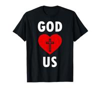 God Loves US RELIGIOSO Cristianos JESÚS Camiseta