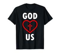 God Loves US RELIGIOSO Cristianos JESÚS Camiseta