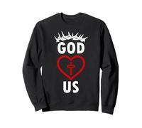 God Loves US RELIGIOSO Cristianos JESÚS Sudadera