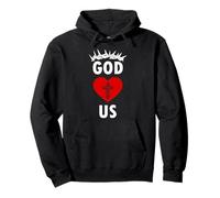 God Loves US RELIGIOSO Cristianos JESÚS Sudadera con Capucha