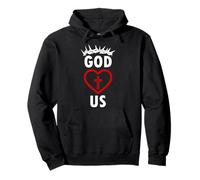 God Loves US RELIGIOSO Cristianos JESÚS Sudadera con Capucha