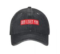God Loves You Verano Vaqueros Retro Gorras de béisbol lavadas para Mujeres Sombreros de Padre Vaqueros Gorra de Hip Hop con Viseras