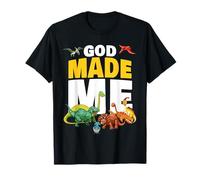 God Made Me - Christian Faith Kids Dinosaur Creation Camiseta