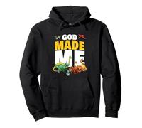 God Made Me - Christian Faith Kids Dinosaur Creation Sudadera con Capucha