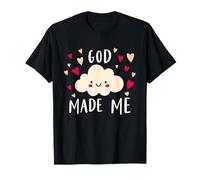 God Made Me Cute Padre Jehová Cloud Desgn para Niños Adultos Camiseta