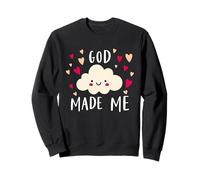 God Made Me Cute Padre Jehová Cloud Desgn para Niños Adultos Sudadera