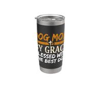 God Mom By Grace ha sido bendecida con el mejor perro Vaso térmico de acero inoxidable de doble pared