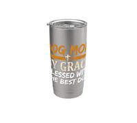God Mom By Grace ha sido bendecida con el mejor perro Vaso térmico de acero inoxidable de doble pared