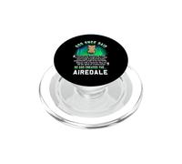 God Once Said Airedale Terrier Dog Lover Funny Puppy PopSockets PopGrip para MagSafe