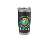 God Once Said Beagle Dog Lover Funny Puppy Vaso térmico de acero inoxidable de doble pared