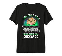 God Once Said God Created The Cockapoo Funny Dog Lover Camiseta Premium