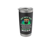 God Once Said So God Created Boxer Dog Lover Funny Puppy Vaso térmico de acero inoxidable de doble pared