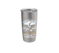 God Pull You Out Of The Pit Recovery Faith Design Vaso térmico de acero inoxidable de doble pared