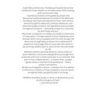 God’s Mercy Ministries: The Biblical Foods & Devotional Cookbook: Recipes of Faith, Healing, and Forgiveness Written by Evangelist Urimare J. Libertad