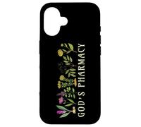 God’s Pharmacy Healing Herbs Row Gardening Meme Carcasa para iPhone 16