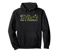 God’s Pharmacy Healing Herbs Row Gardening Meme Sudadera con Capucha