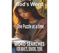 God’s Word, One Puzzle at a Time: Word searches with Easy to Read print for God's Word, One Puzzle at a Time. 6X9 inches | 110 pages | 55 puzzles | 55 Bible-Themed Puzzles to Strengthen Your Faith