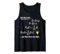 God Said Maxwells Equations and Then There Was Light Physics Camiseta sin Mangas