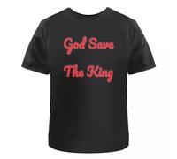 God Save The King' T-Shirts Black S