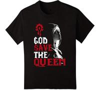 God Save The Queen - Camiseta para hombre, diseño de Sylvanas Windrunner Wow, Negro , L