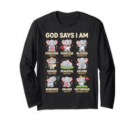 God Says I Am Bible Verse Christian Faith Elephant Manga Larga