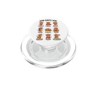 God Says I Am Bible Verse Christian Faith Highland Cow PopSockets PopGrip para MagSafe