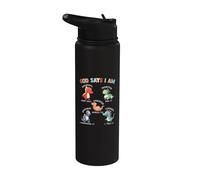God Says I Am Dinosaur Bible Verses Stainless Steel Insulated Water Bottle