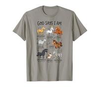God Says I Am Horse Christian Girl Teen Boy Versículo de la Biblia Camiseta
