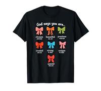 God Says You Are Funny Cristian Cita Fe Biblia Verso Camiseta