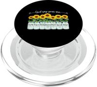 God Says You Are Girasol Mason Jar Christian Religious PopSockets PopGrip para MagSafe