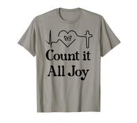 God Scripture Count it All Joy Sign Christian Bible Verse Camiseta