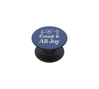 God Scripture Count it All Joy Sign Christian Bible Verse PopSockets PopGrip Adhesivo