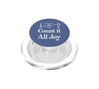 God Scripture Count it All Joy Sign Christian Bible Verse PopSockets PopGrip para MagSafe