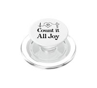 God Scripture Count it All Joy Sign Christian Bible Verse PopSockets PopGrip para MagSafe