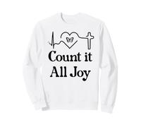 God Scripture Count it All Joy Sign Christian Bible Verse Sudadera
