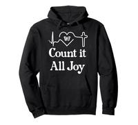 God Scripture Count it All Joy Sign Christian Bible Verse Sudadera con Capucha