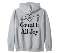 God Scripture Count it All Joy Sign Christian Bible Verse Sudadera con Capucha