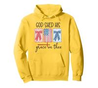 God Shed His Grace on Thee America God Shed His Grace on Me Sudadera con Capucha