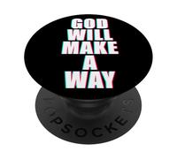 God Will Make A Way - Christian Faith Inspirational PopSockets PopGrip Adhesivo