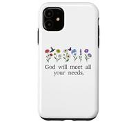 God Will Meet All Your Needs Philippians 4:19 4:9 Christian Carcasa para iPhone 11