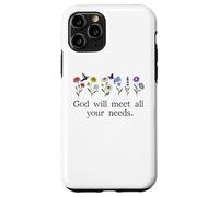 God Will Meet All Your Needs Philippians 4:19 4:9 Christian Carcasa para iPhone 11 Pro